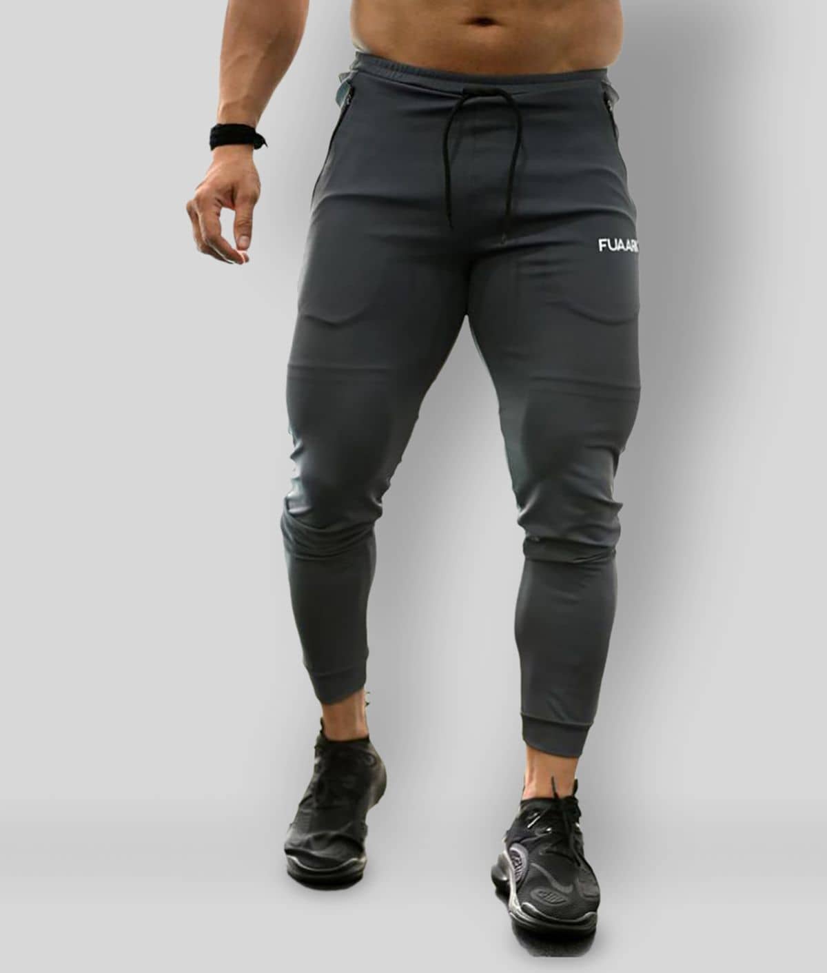 Fuaark - Dark Grey Polyester Men's Sports Joggers ( Pack of 1 ) - Track Pants | Buy online on ZillyBuy