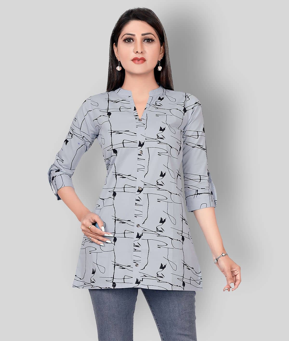 Cotton Short Kurti For Women (Pack of 1) - Kurtis, Tunics | Buy online on ZillyBuy