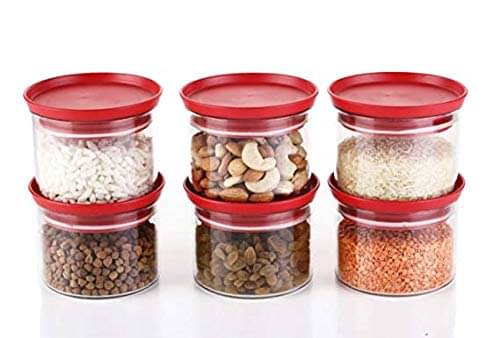 NCMART - Multicolor Polyproplene Tea/Coffee/Sugar Container ( Pack of 6 ) NCMART - Multicolor Polyproplene Tea/Coffee/Sugar Container ( Pack of 6 )