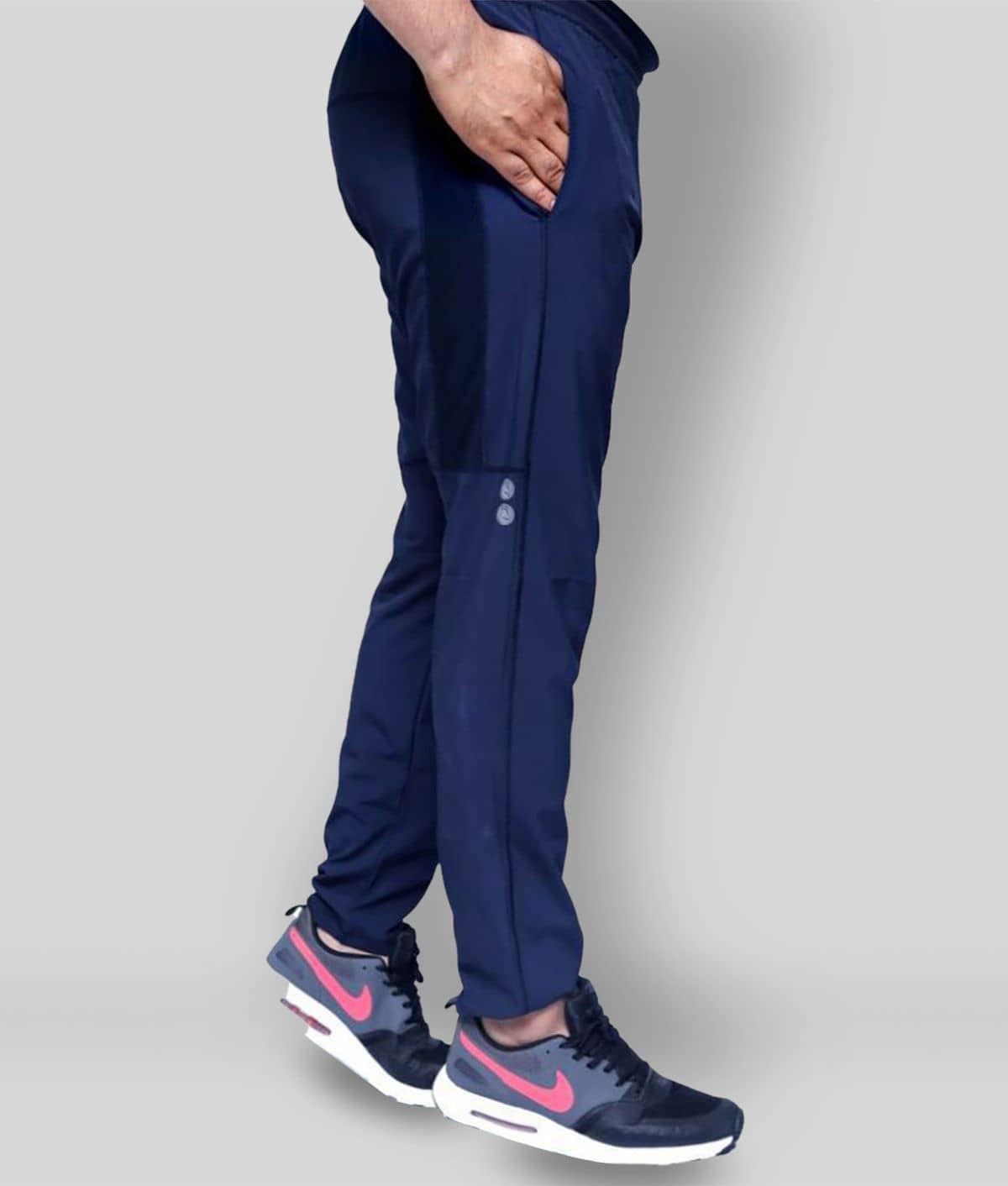 RANBOLT -  Navy Blue Polyester Men's Sports Trackpants ( Pack of 1 ) - Track Pants | Buy online on ZillyBuy