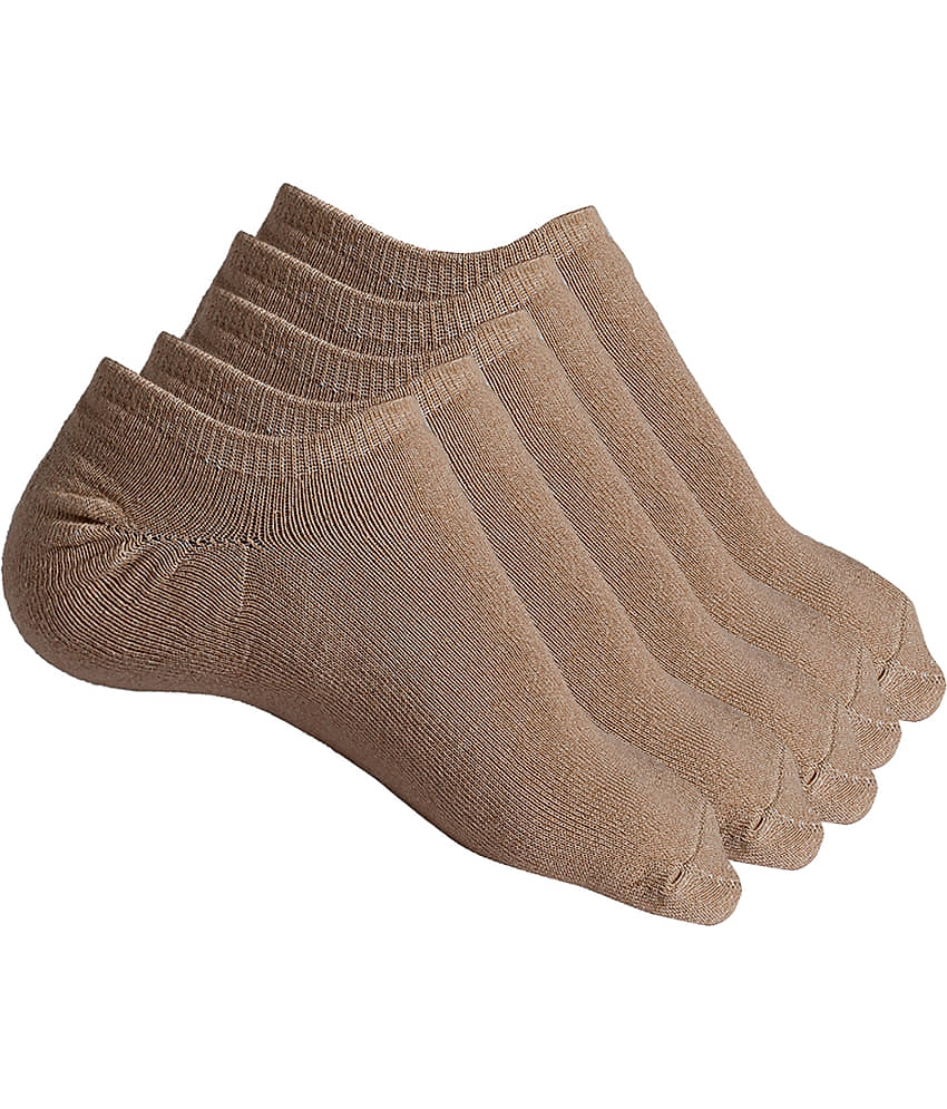 Texlon - Skin Color Cotton Women's No Show Socks ( Pack of 5 ) - Socks | Buy online on ZillyBuy