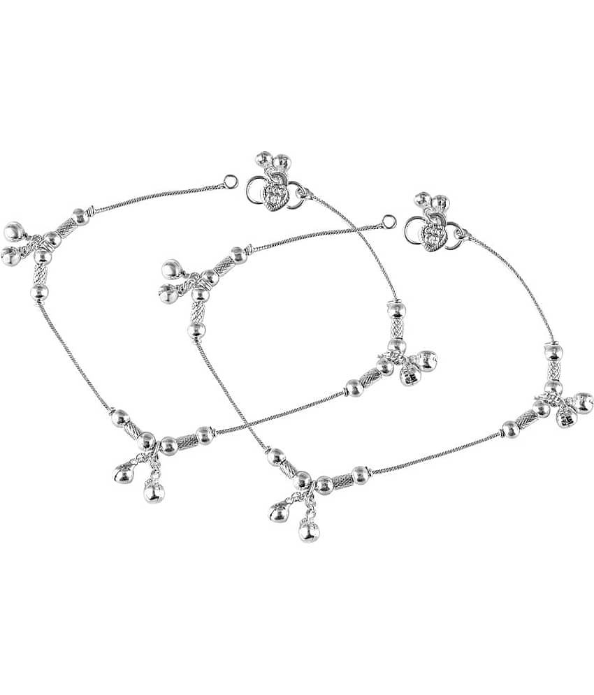 Vighnaharta - Silver Anklets ( Pack of 1 ) - Anklets | Buy online on ZillyBuy