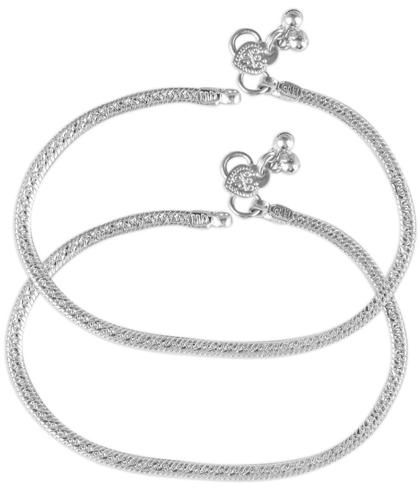     			Vighnaharta - Silver Anklets ( Pack of 1 )