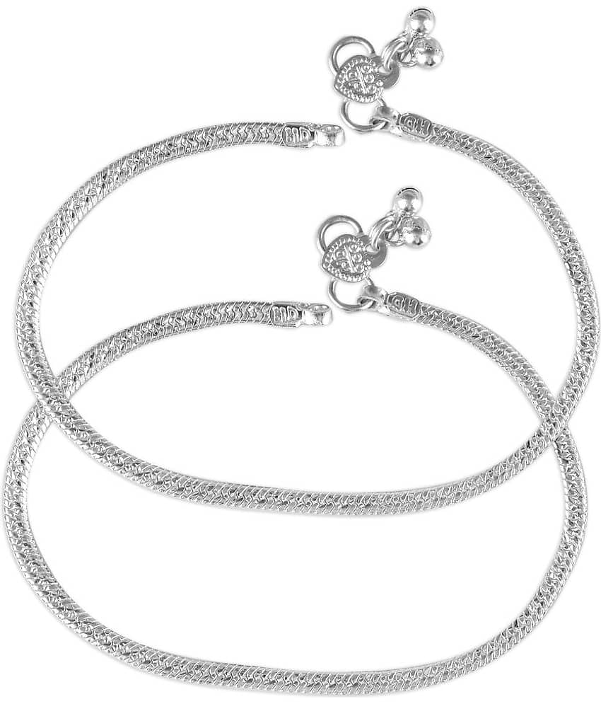 Vighnaharta - Silver Anklets ( Pack of 1 ) - Anklets | Buy online on ZillyBuy