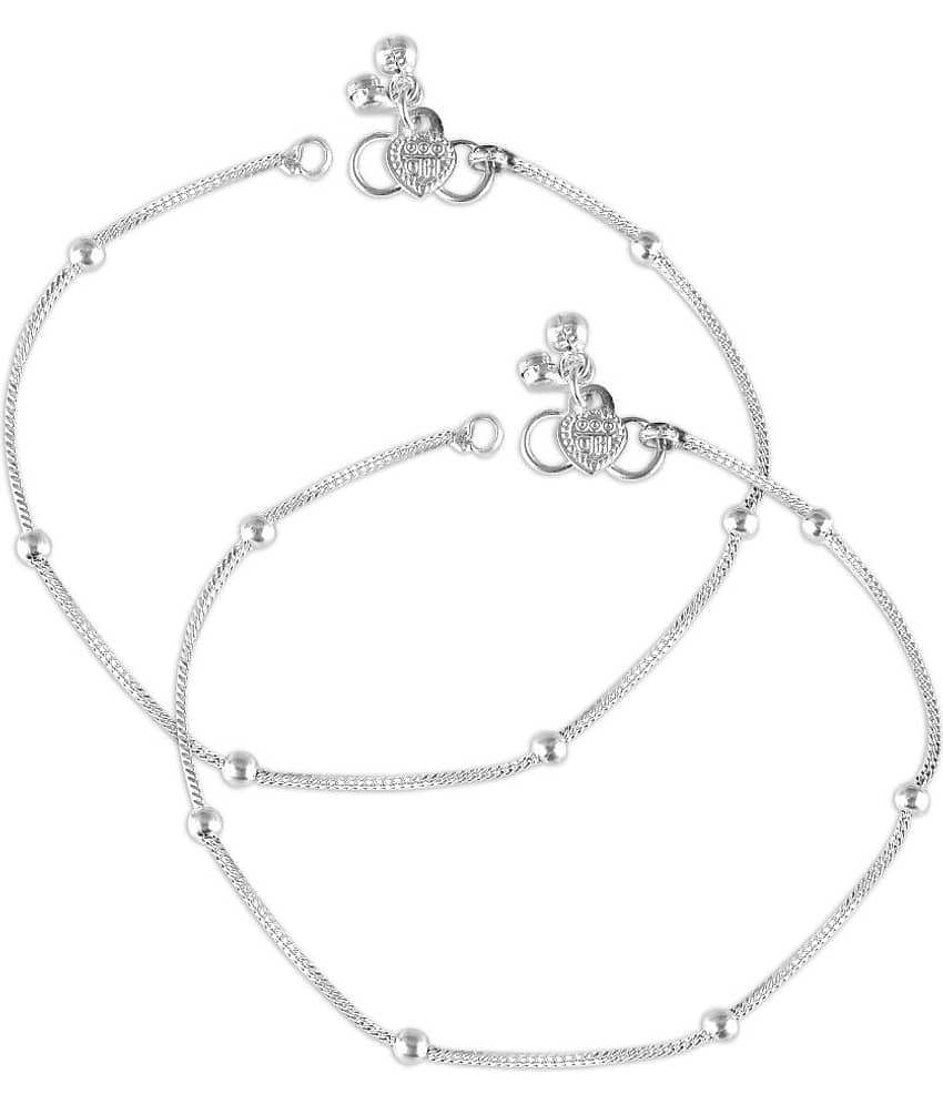 Vighnaharta - Silver Anklets ( Pack of 1 ) - Anklets | Buy online on ZillyBuy