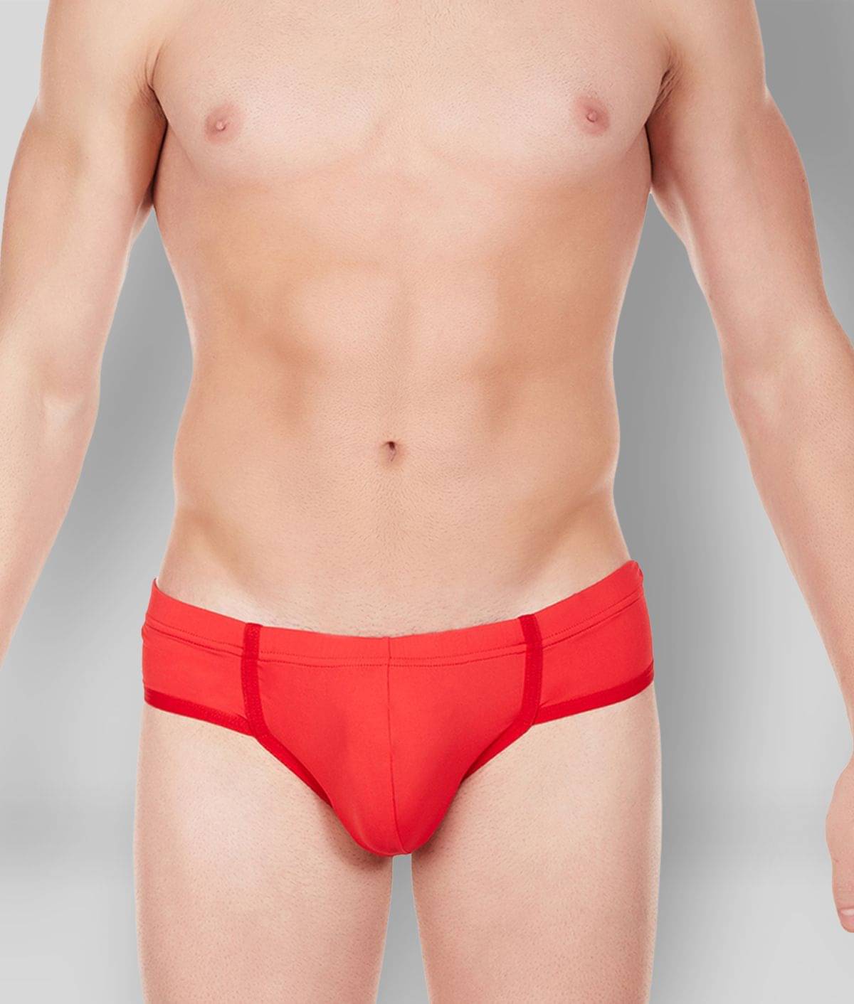La Intimo Pack of 1 Nylon Briefs For Men's ( Red ) La Intimo Pack of 1 Nylon Briefs For Men's ( Red )