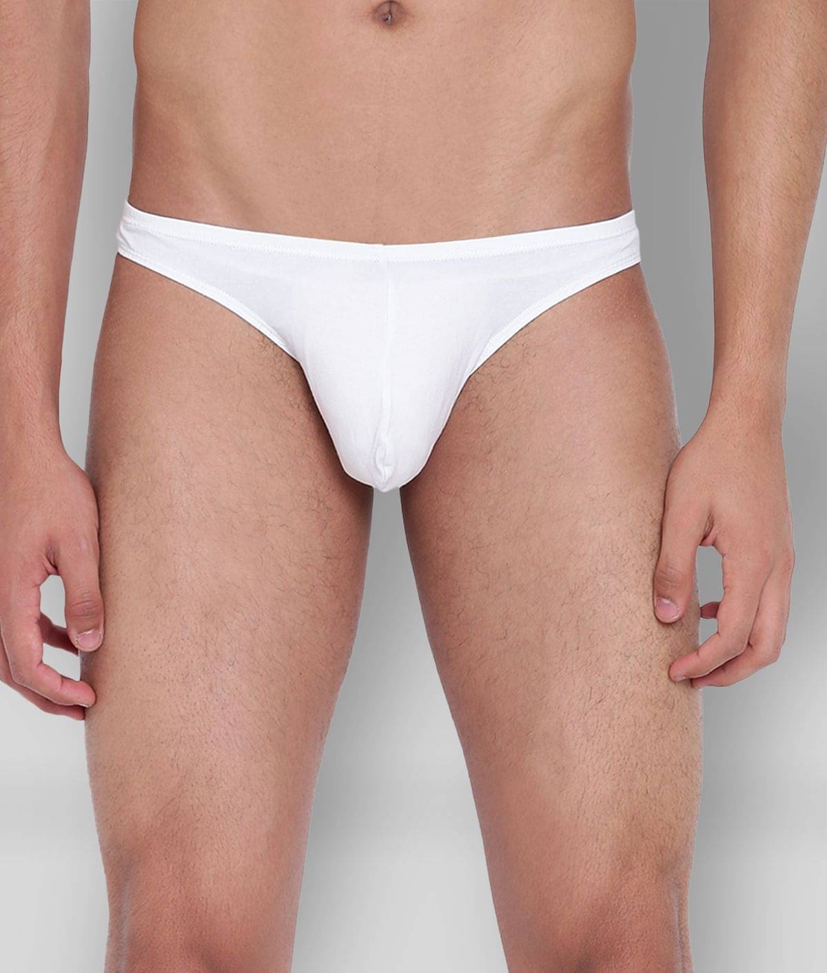 La Intimo Pack of 1 Modal Thongs For Men's ( White )     			La Intimo Pack of 1 Modal Thongs For Men's ( White )