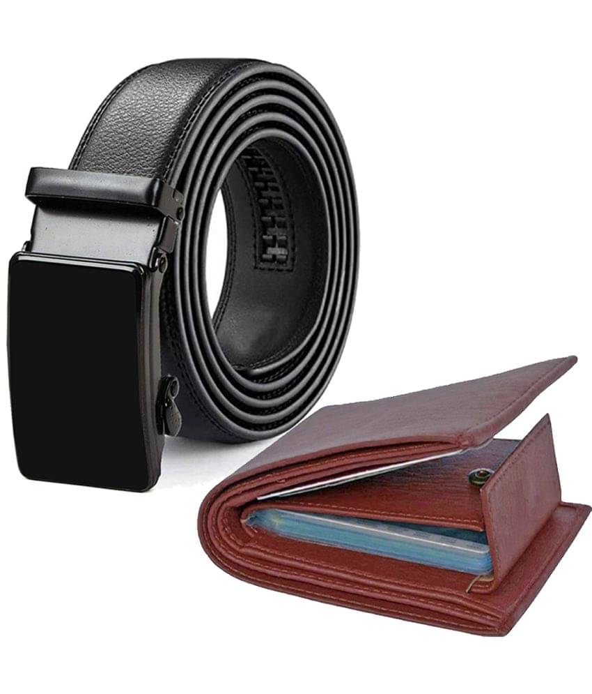 Loopa - PU Men's Belts Wallets Set ( Pack of 2 )     			Loopa - PU Men's Belts Wallets Set ( Pack of 2 )