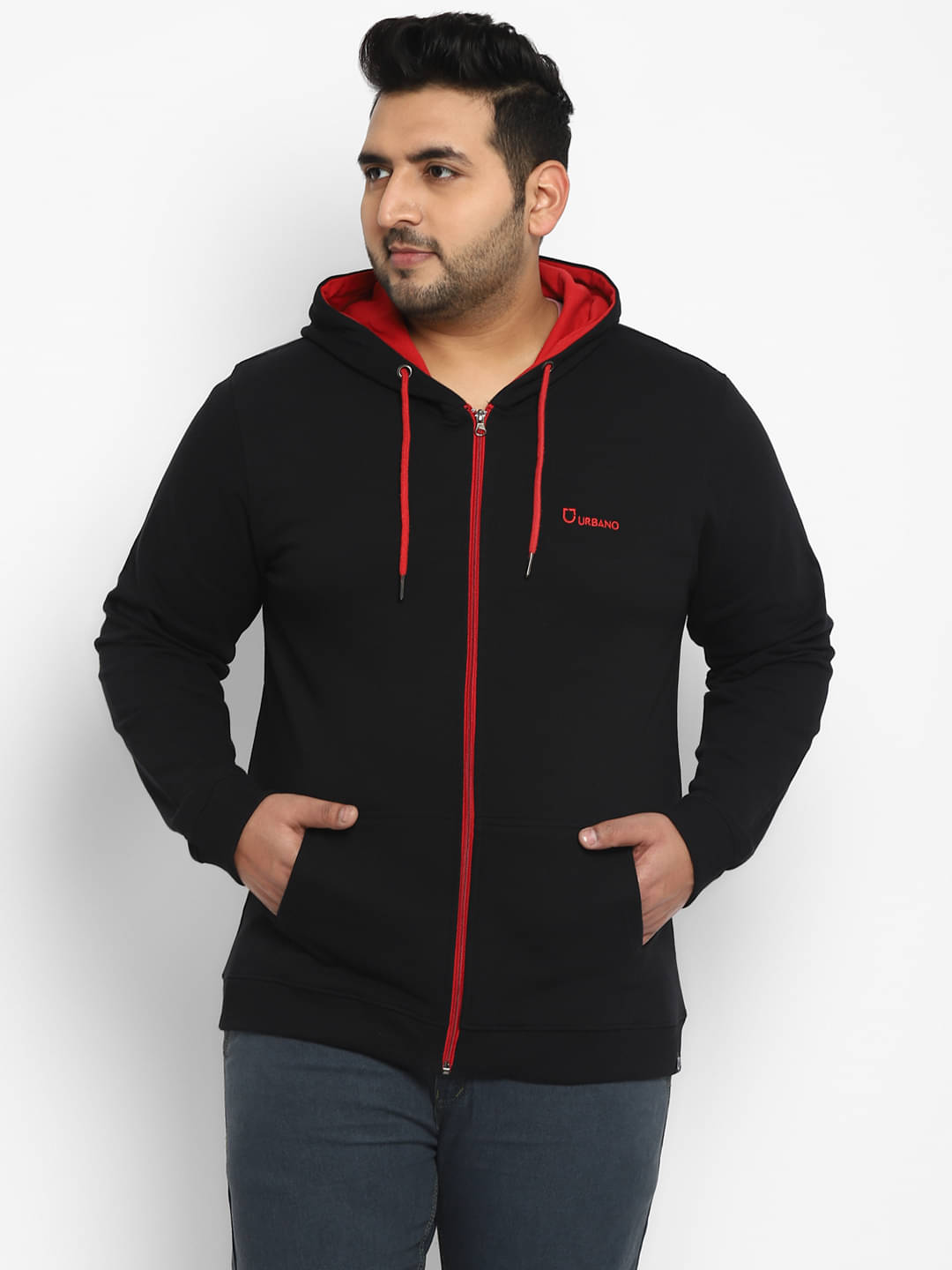    			Urbano Plus - Black Cotton Regular Fit Men's Casual Jacket ( Pack of 1 )