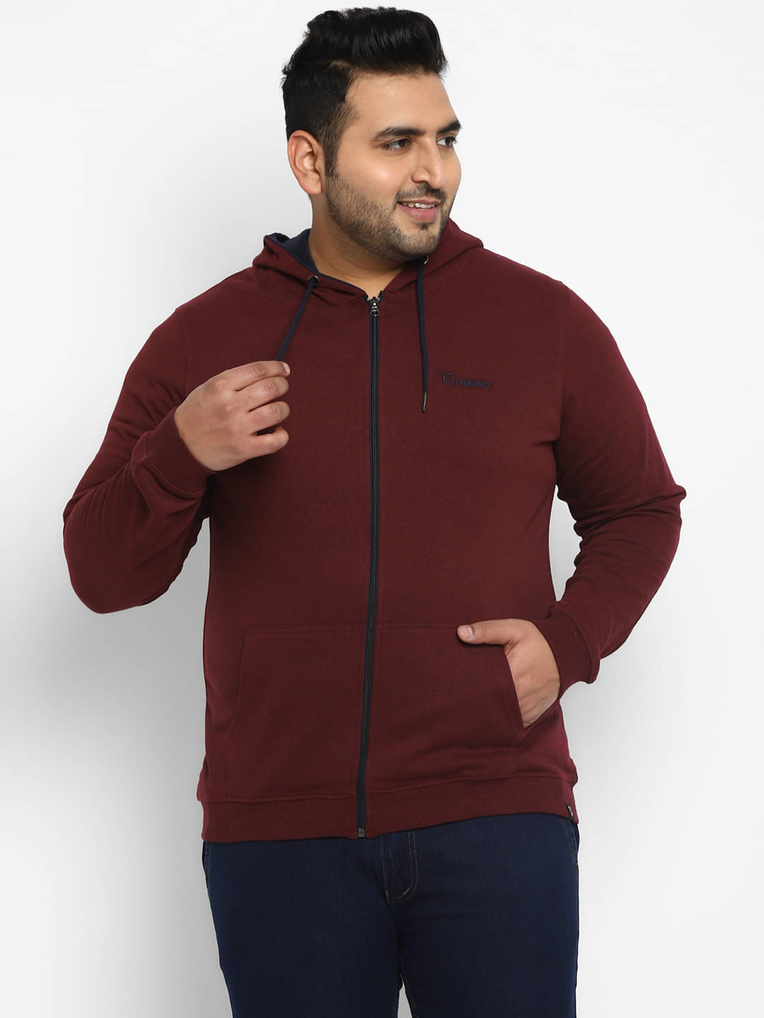     			Urbano Plus - Maroon Cotton Regular Fit Men's Casual Jacket ( Pack of 1 )