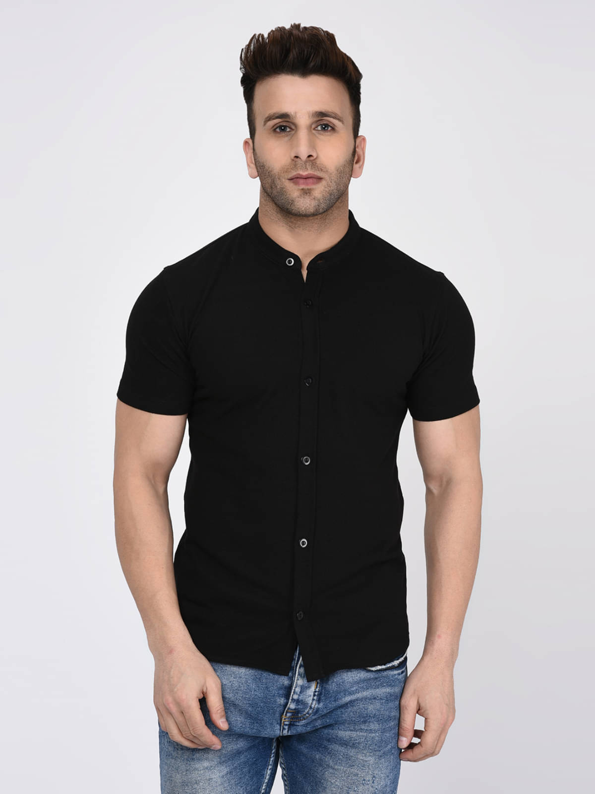 Wild West - Black Cotton Regular Fit Men's Casual Shirt ( Pack of 1 ) Wild West - Black Cotton Regular Fit Men's Casual Shirt ( Pack of 1 )