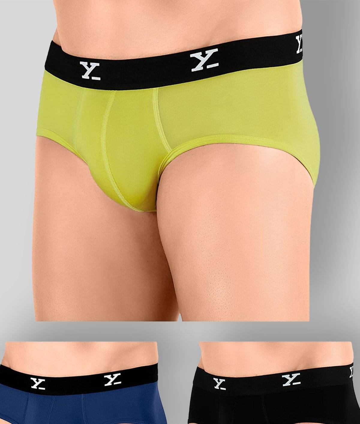     			XYXX Pack of 3 Modal Briefs For Men's ( Black )