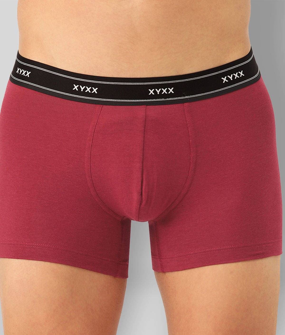 XYXX - Maroon Cotton Blend Men's Trunks ( Pack of 2 ) XYXX - Maroon Cotton Blend Men's Trunks ( Pack of 2 )