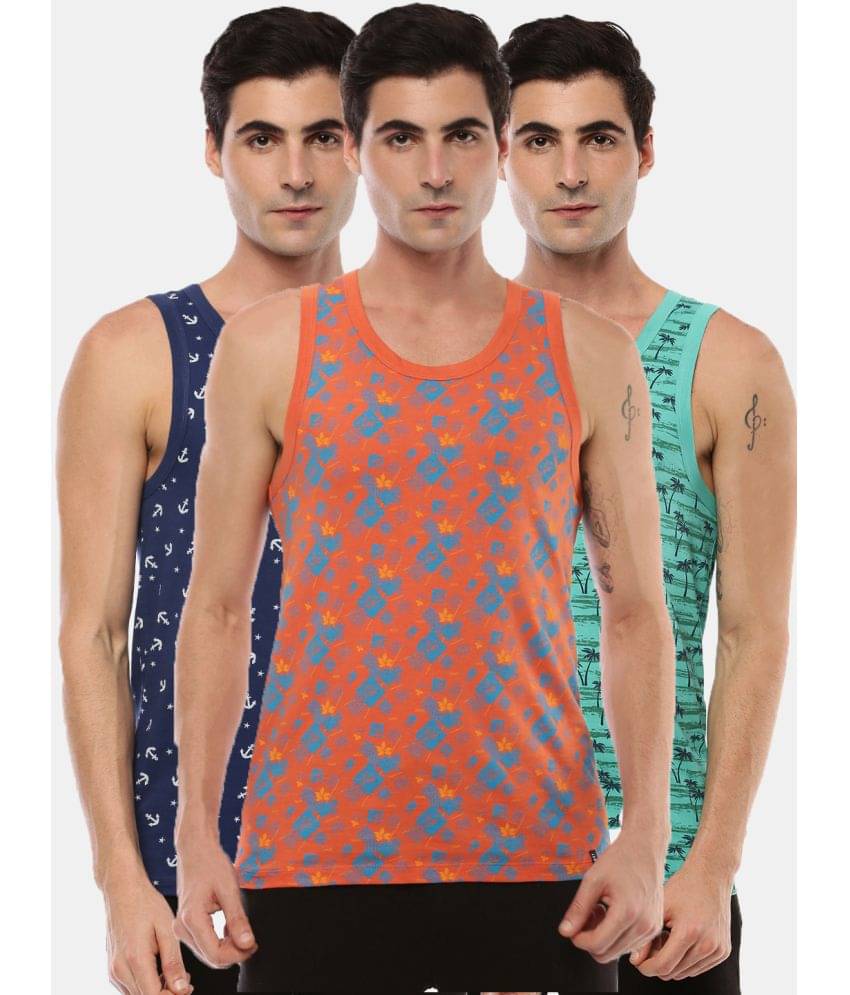     			Force NXT Pack of 3 Cotton Regular Fit Men's T-Shirt ( Multicolor )