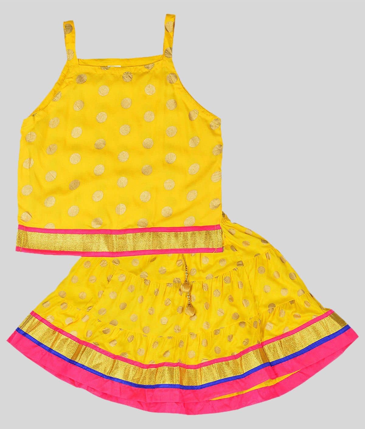 Disha Viscose Lehenga Choli Sets For Girls ( , Yellow )