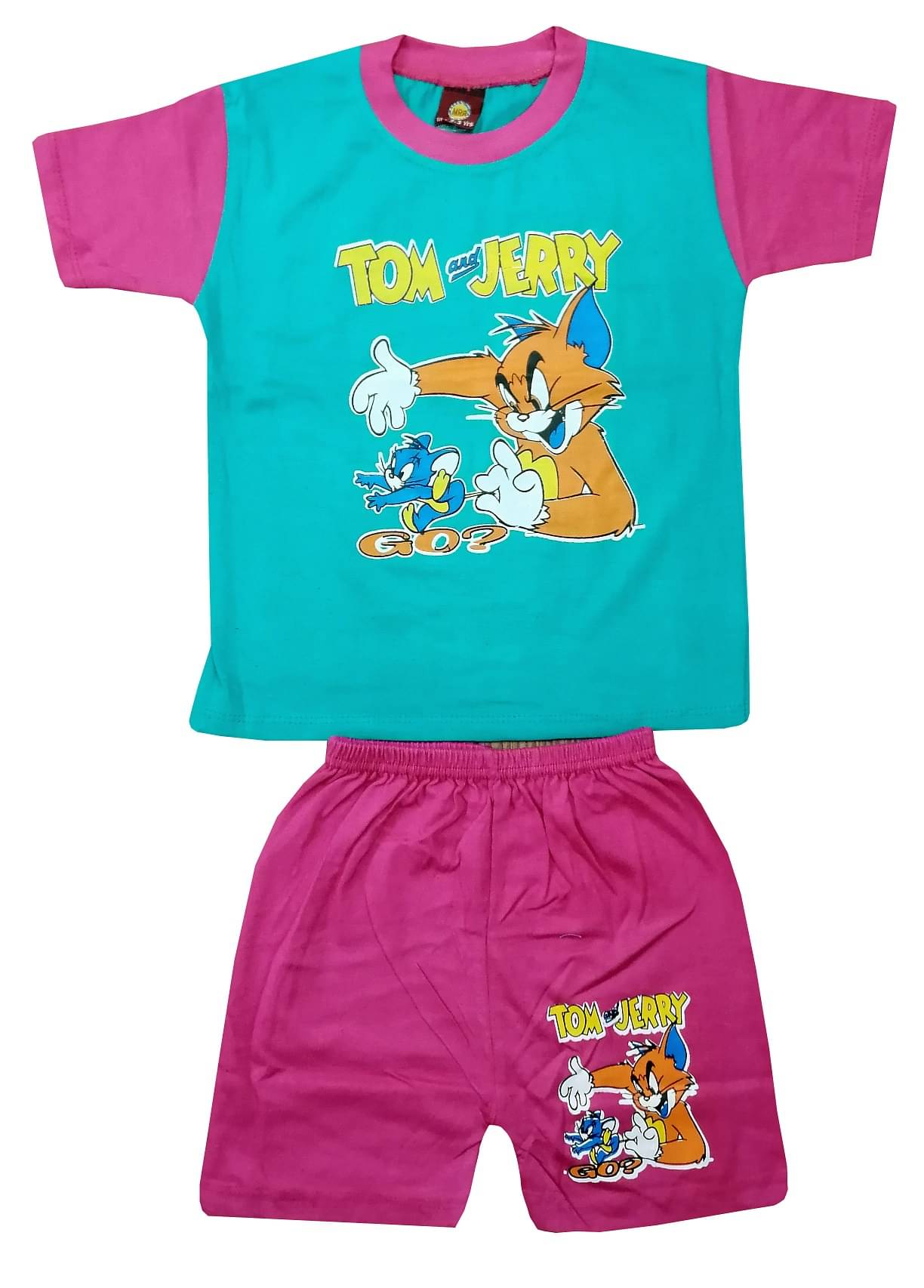     			MRB Pack of 1 Boys Cotton T-Shirt & Shorts Set ( Green )