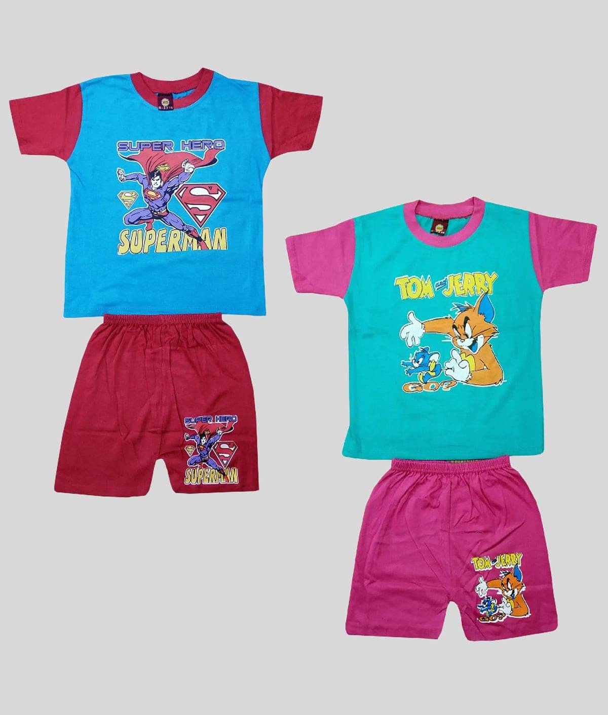     			MRB - Multicolor Cotton Blend T-Shirt & Shorts For Baby Boy ( Pack of 2 )