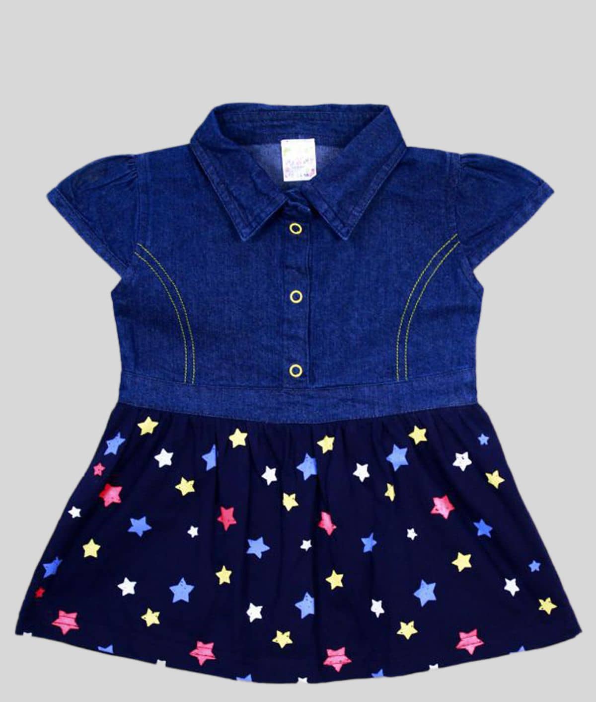 Me N My CLOSET Baby Girls 100% Cotton Frocks ( Multi )