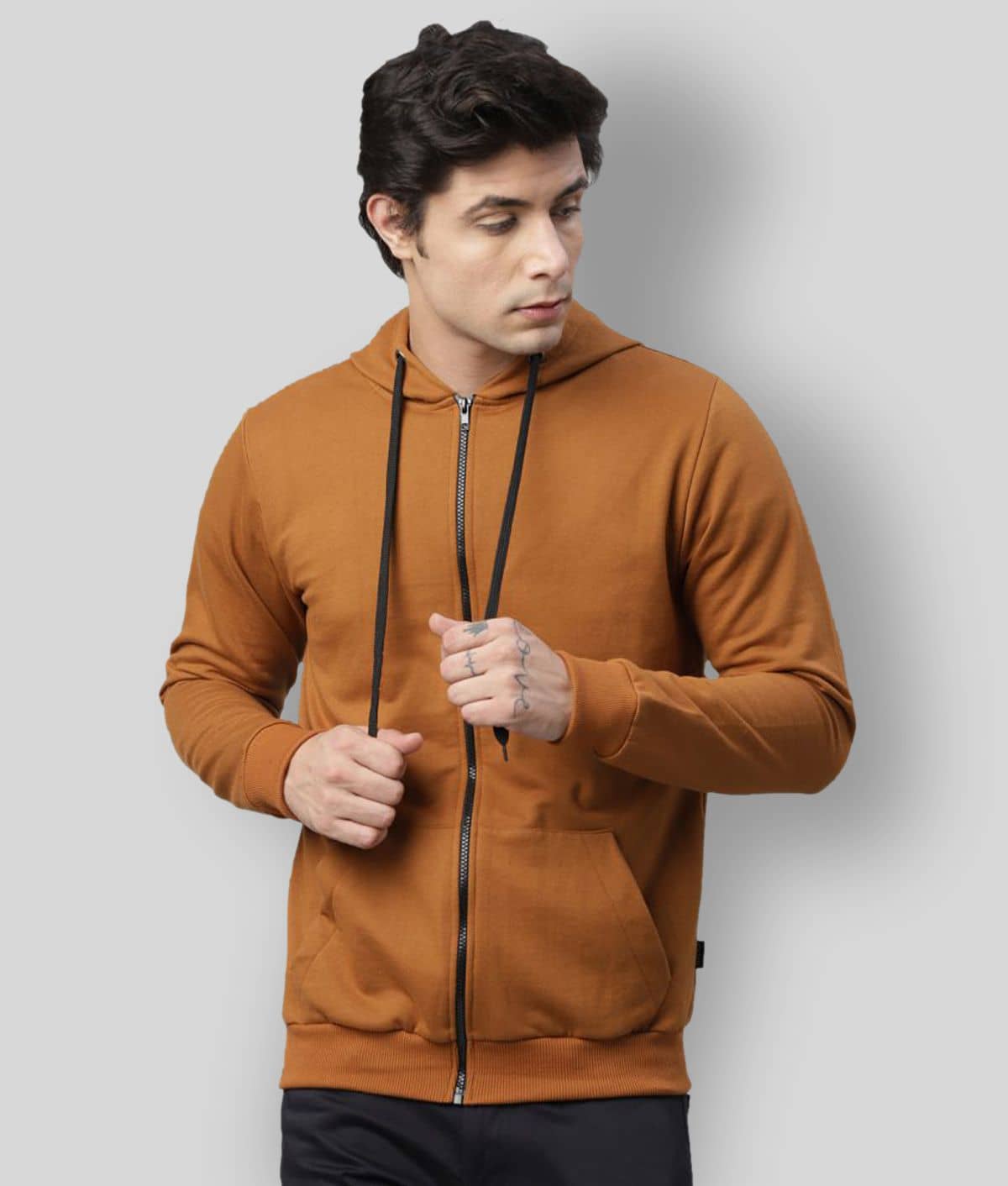 Rigo - Navy Fleece Regular Fit Men's Casual Jacket ( Pack of 1 ) - Jackets & Coats | Buy online on ZillyBuy
