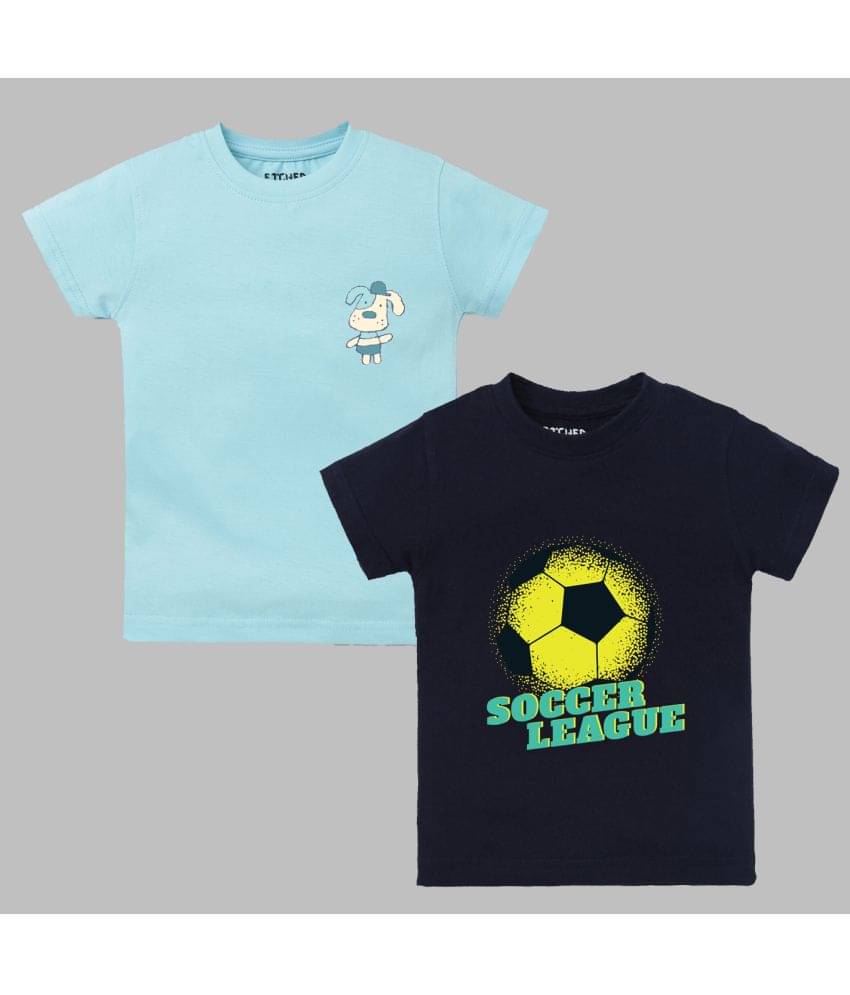     			ETCHED DESIGN Pack of 1 Boys Cotton T-Shirt ( Multicolor )