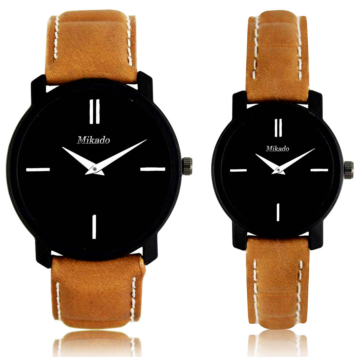     			Mikado - Brown Leather Analog Couple's Watch