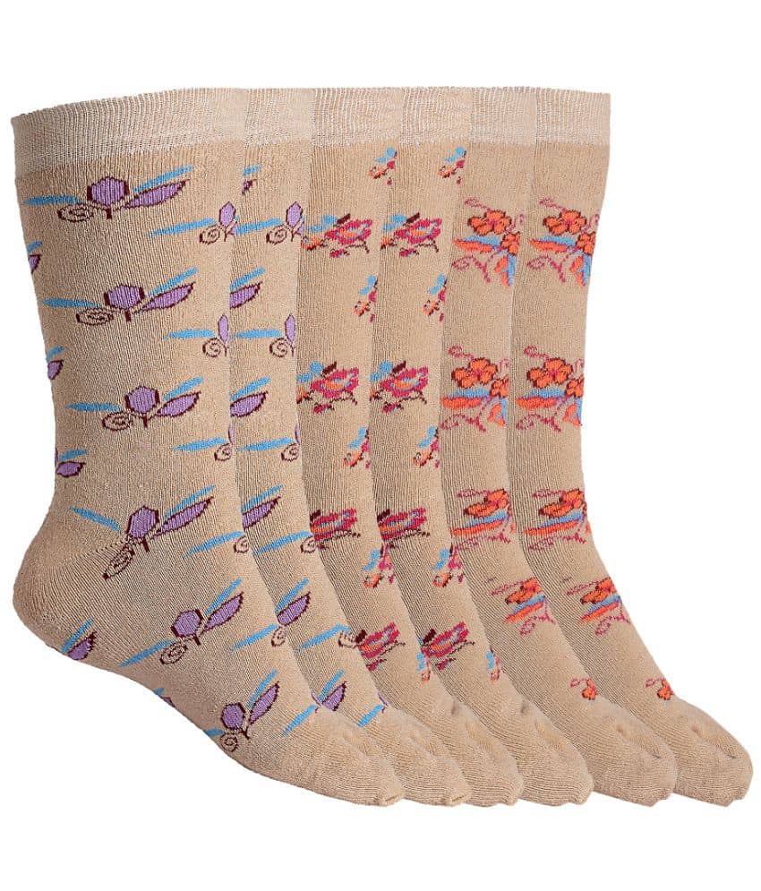 Texlon - Multicolor Terry Women's Combo ( Pack of 3 ) - Socks | Buy online on ZillyBuy