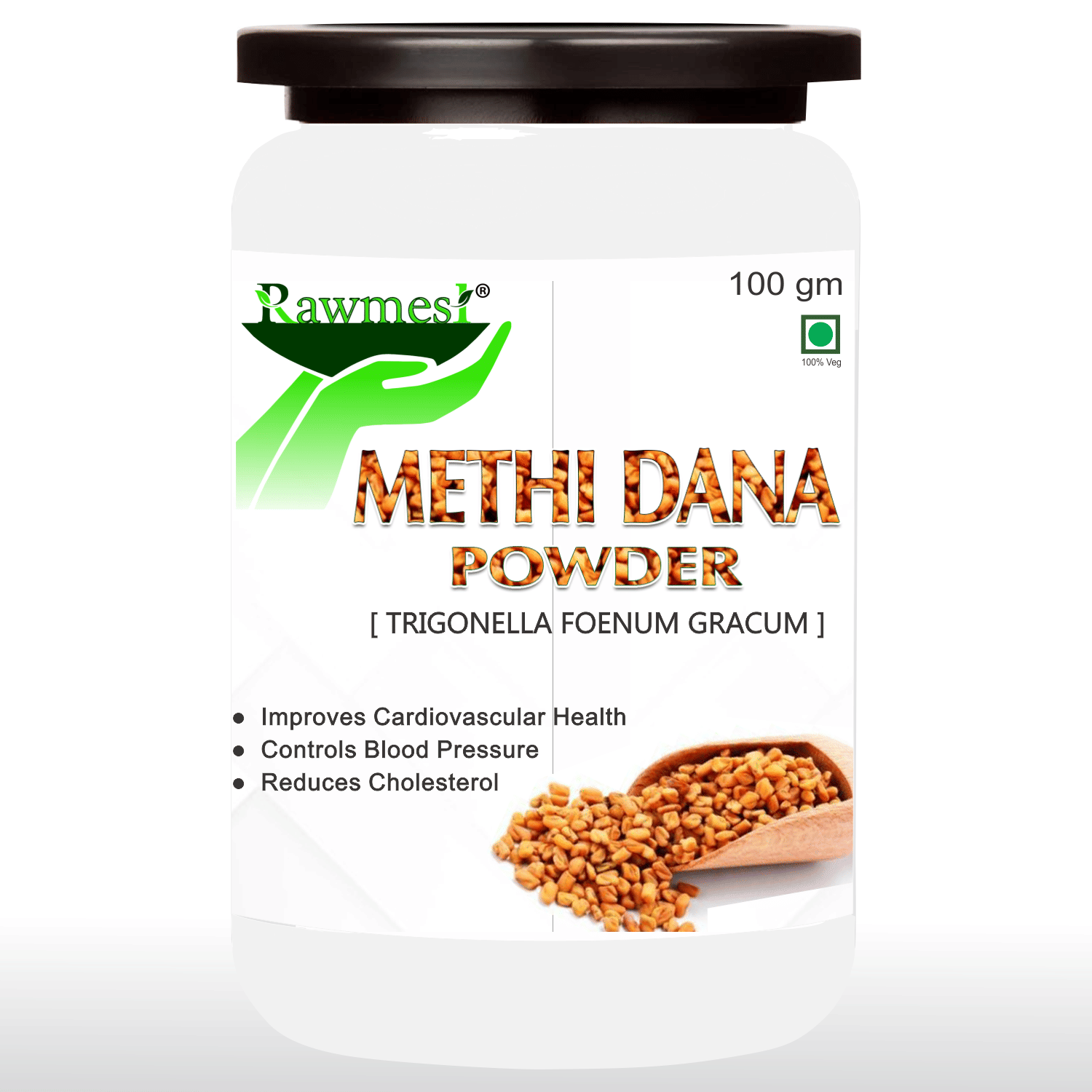 Rawmest Fenugreek Seeds, Methi Dana, Methi Powder 100 Gm Pack of 1