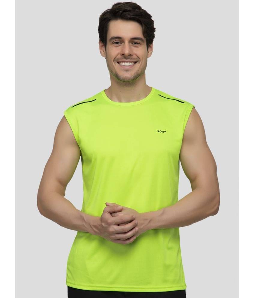 xohy Polyester Men's Vest ( Green ) xohy Polyester Men's Vest ( Green )