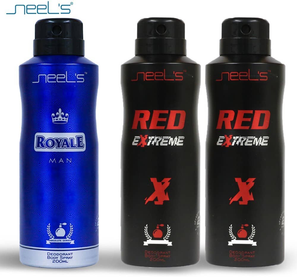 Neel's - Deodorant Spray for Unisex 200 ml ( Pack of 3 )