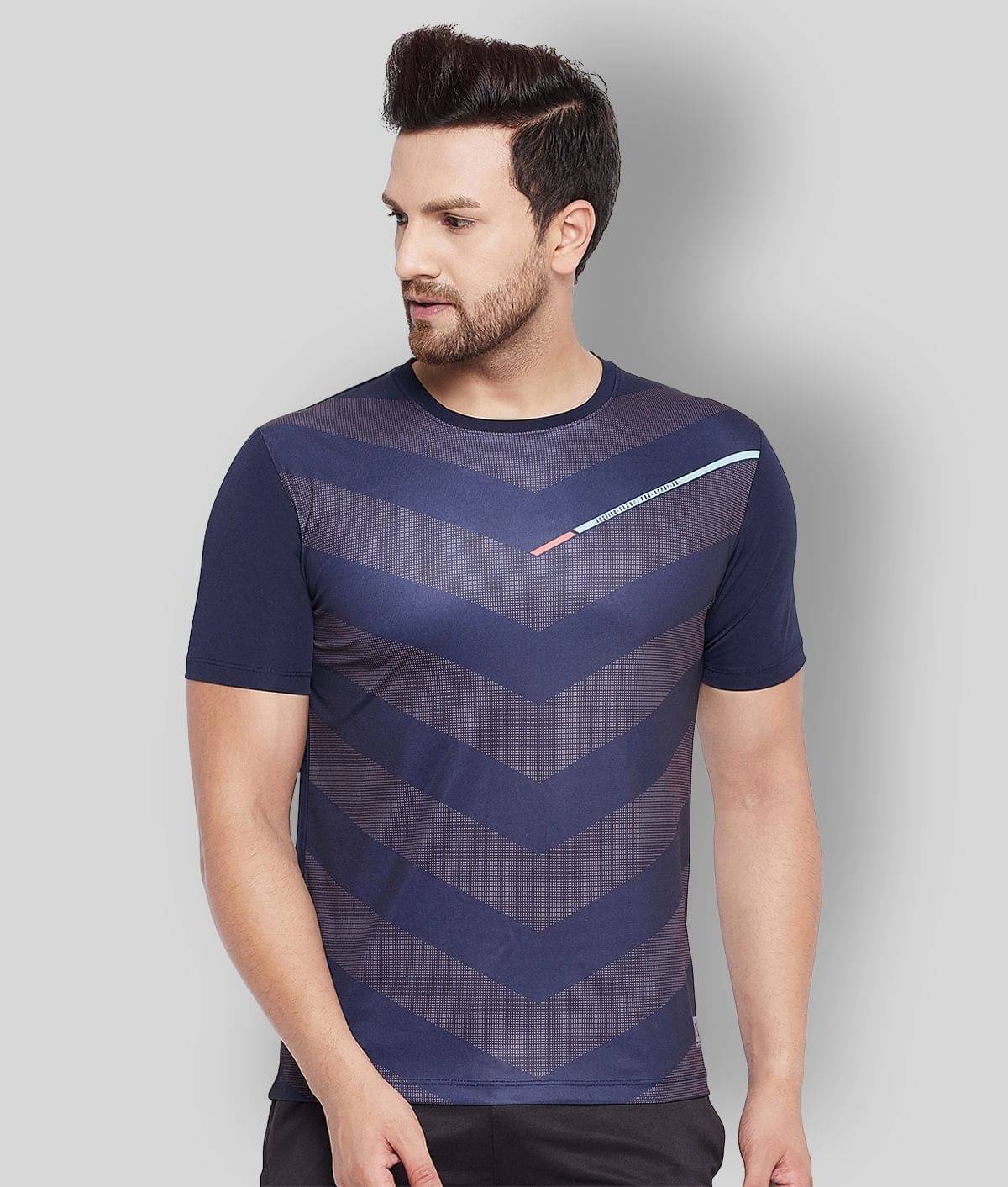 Austiex - Navy Polyester Regular Fit Men's Jersey ( Pack of 1 ) Austiex - Navy Polyester Regular Fit Men's Jersey ( Pack of 1 )