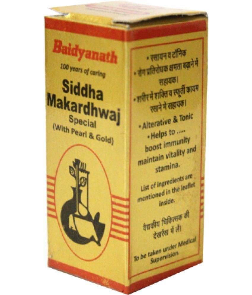 Baidyanath Siddha Makardhwaj 10 Tablet Baidyanath Siddha Makardhwaj 10 Tablet