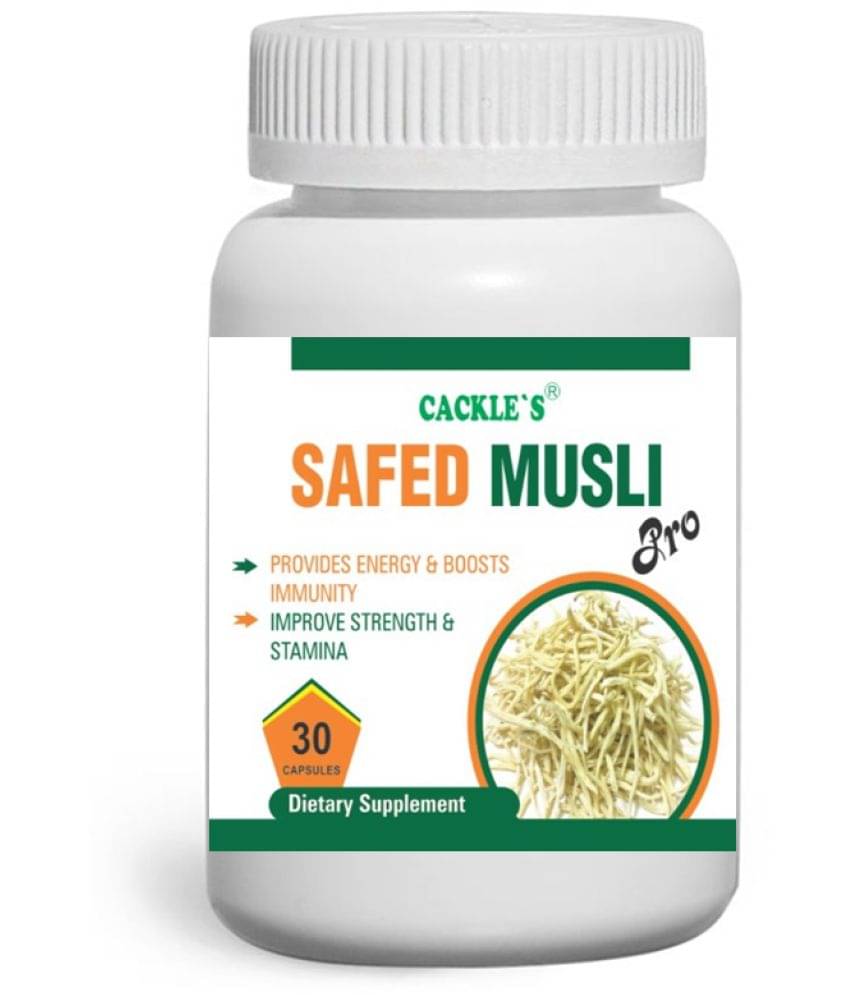 Cackle's Safed Musli Pro Capsule, Pack of 30 no.s Cackle's Safed Musli Pro Capsule, Pack of 30 no.s