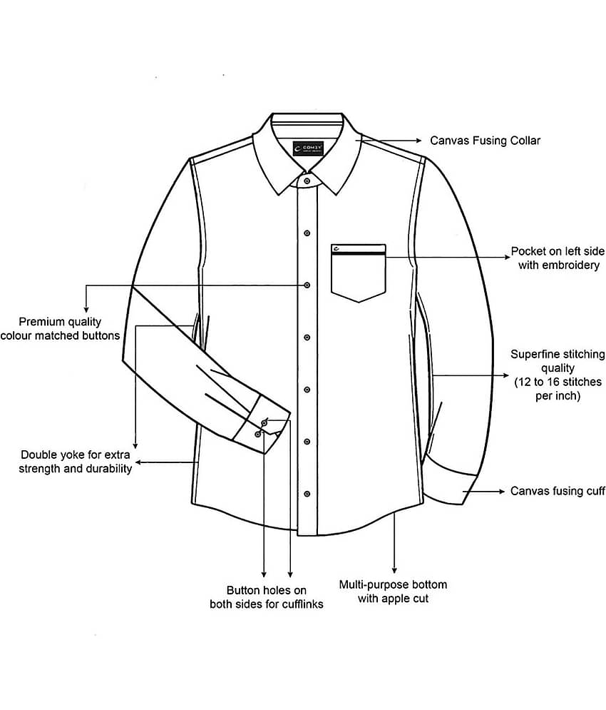 Comey Cotton Blend Regular Fit Full Sleeves Men's Formal Shirt - Brown ( Pack of 1 )