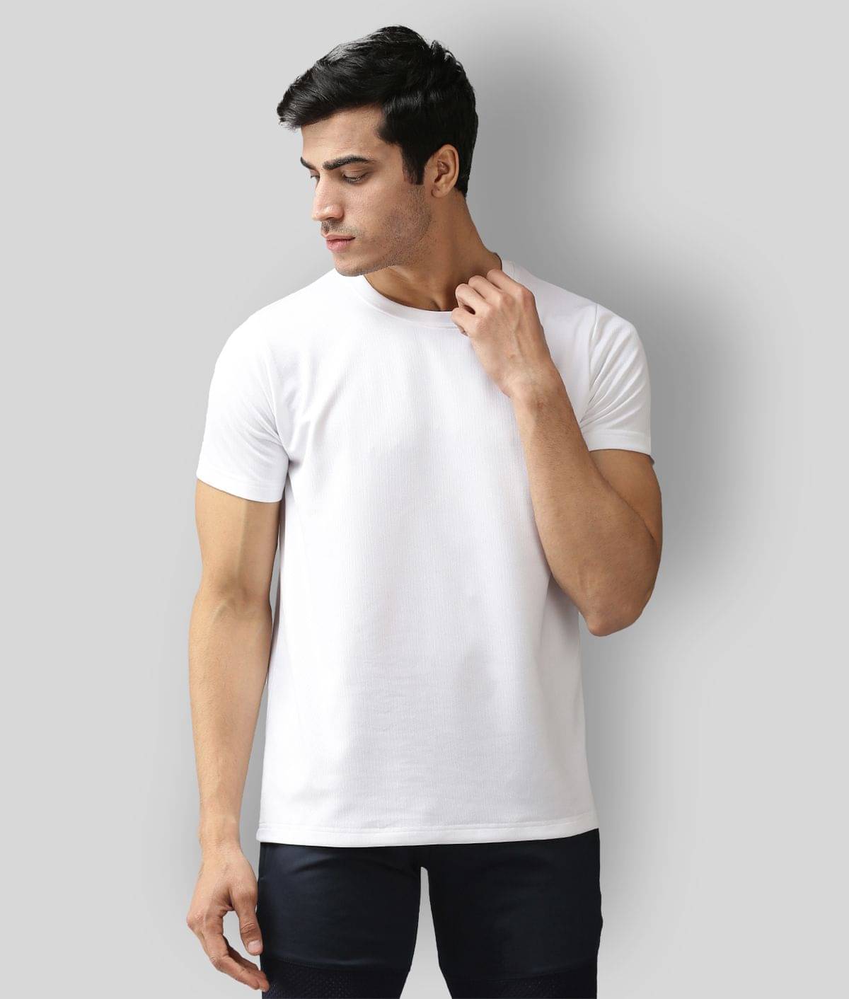 EPPE - White Polyester Regular Fit Men's Sports T-Shirt ( Pack of 1 ) EPPE - White Polyester Regular Fit Men's Sports T-Shirt ( Pack of 1 )