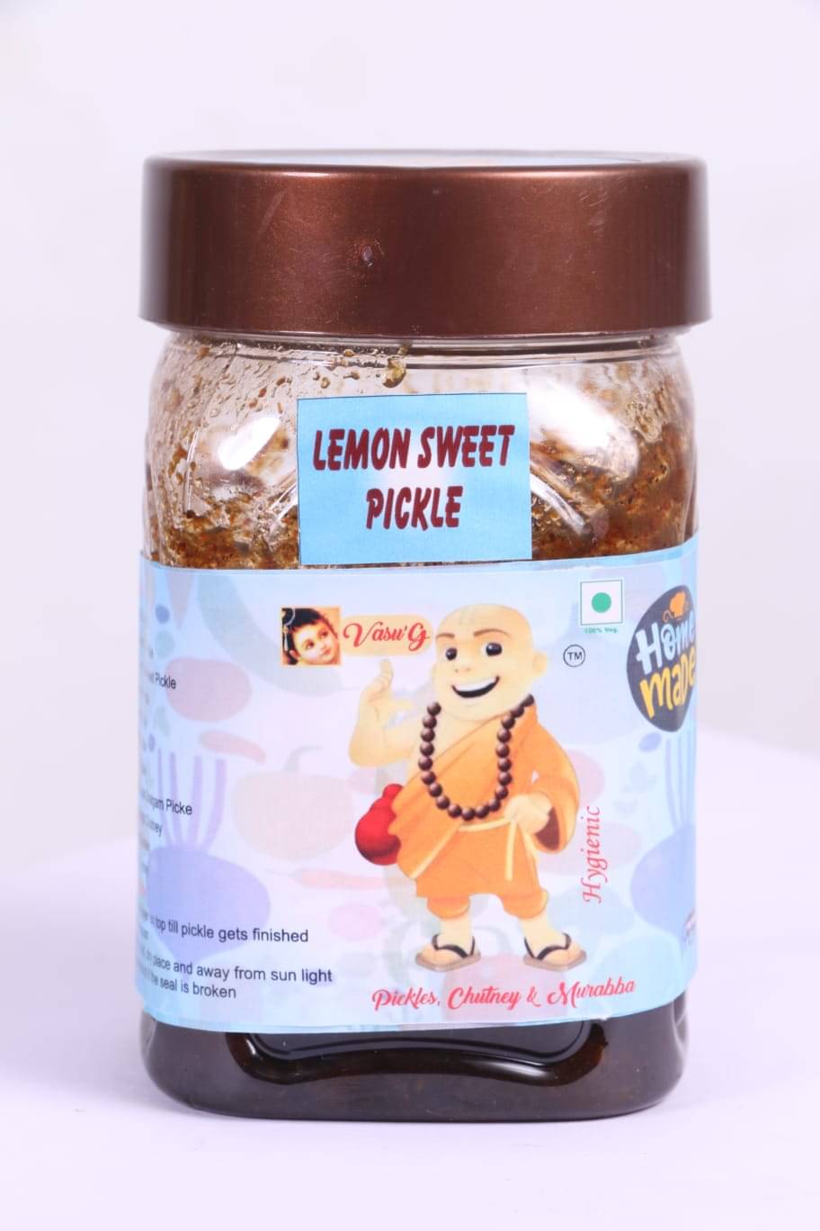 Vasu'G Lemon Sweet Pickle Pickle 500 g Vasu'G Lemon Sweet Pickle Pickle 500 g