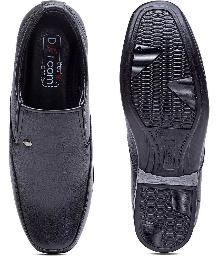 Action - Black Men's Slip On Formal Shoes