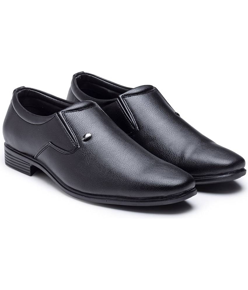 Action - Black Men's Slip On Formal Shoes
