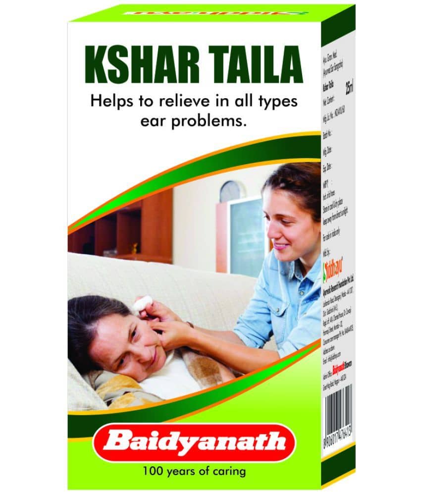 Baidyanath Kshar Taila - Ear Oil - 25 Ml, Pack of 2