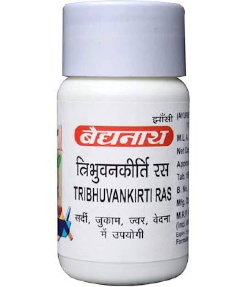 Baidyanath Tribhuvankirti Ras 80 Tablets (Pack of 3)