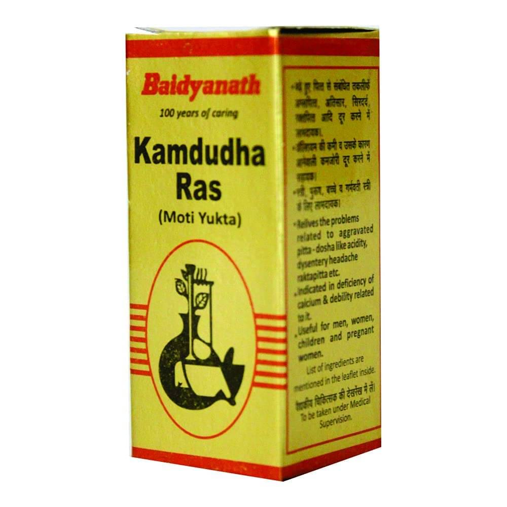     			Baidyanath Kamdudha Ras Moti Yukta - 25 Tablets (Pack of 4)
