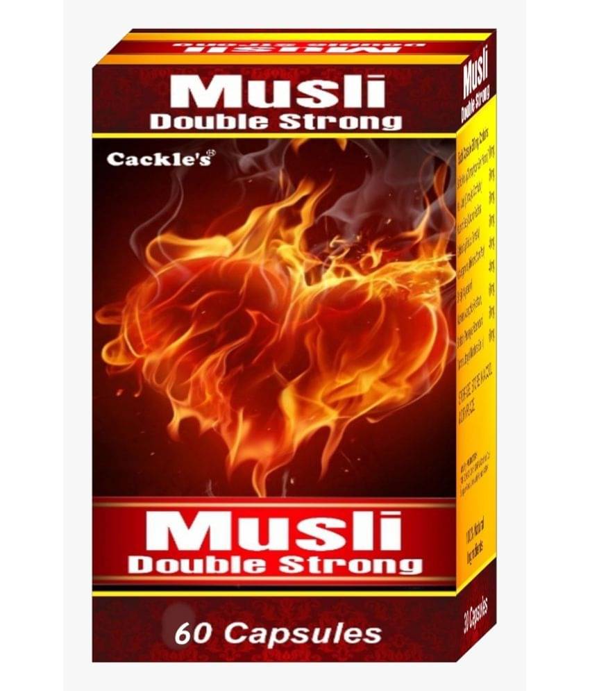 Cackle's Double Strong Musli Capsule 60No.s Cackle's Double Strong Musli Capsule 60No.s