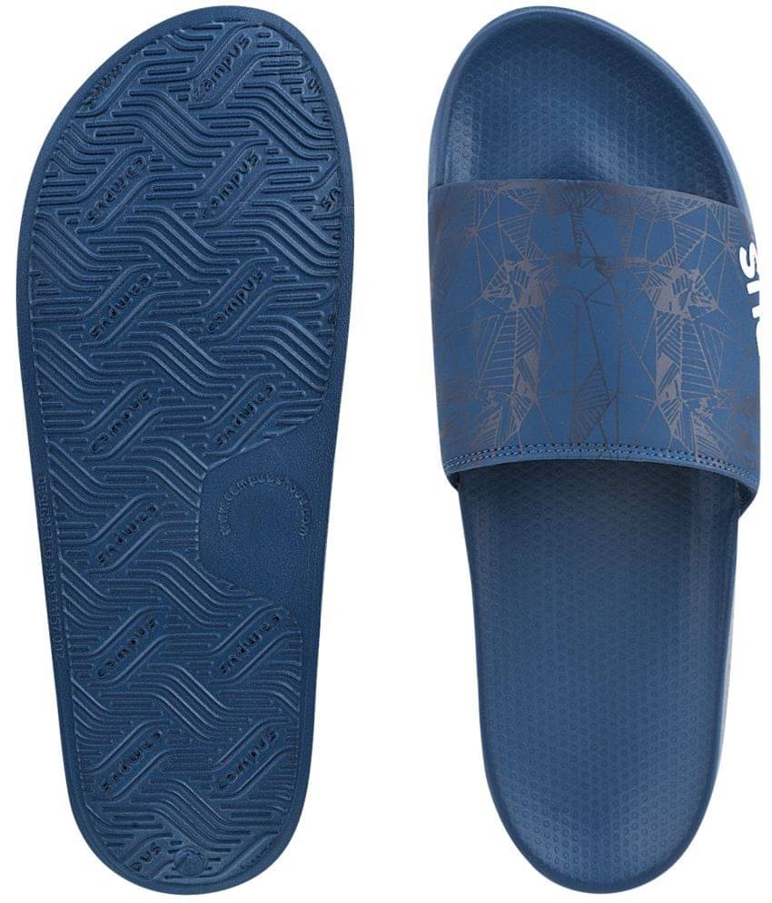 Campus Blue Men's Slide Flip Flop (Pair of 1) - Image 5