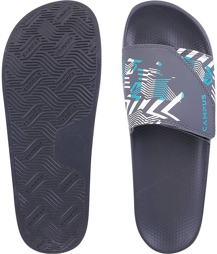 Campus Gray Men's Slide Flip Flop (Pair of 1)