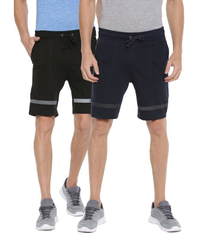 Force NXT - Multi Cotton Men's Shorts ( Pack Of 2 )     			Force NXT - Multi Cotton Men's Shorts ( Pack Of 2 )