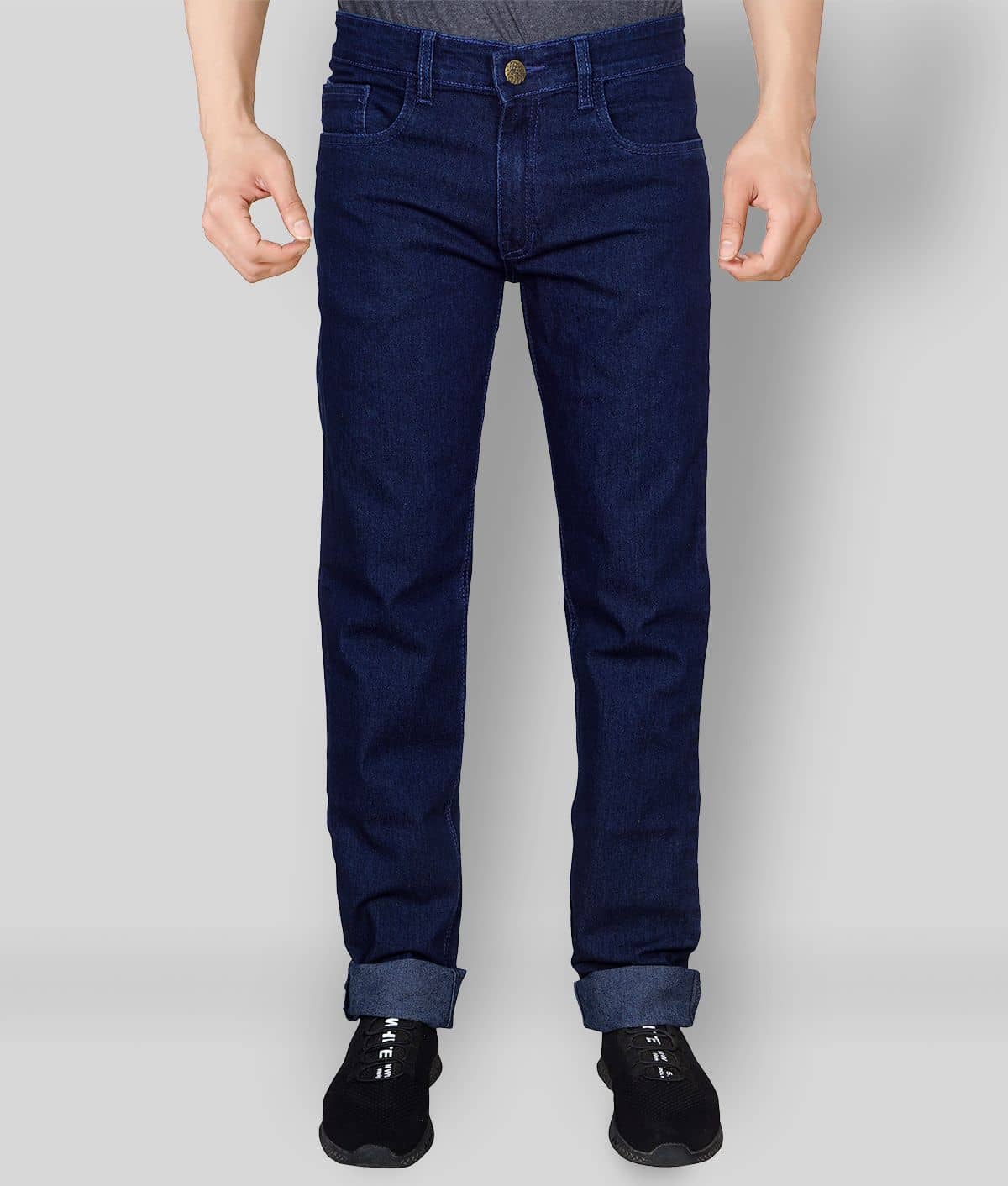 JB JUST BLACK Dark Blue Regular Fit Jeans - Jeans | Buy online on ZillyBuy