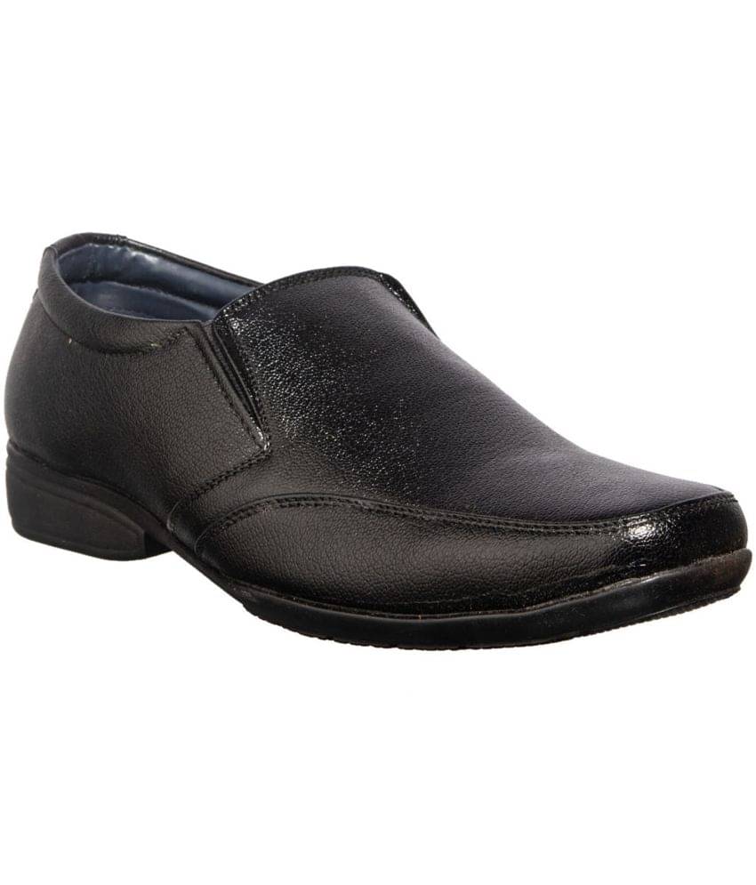    			KHADIM - Black Men's Slip On Formal Shoes