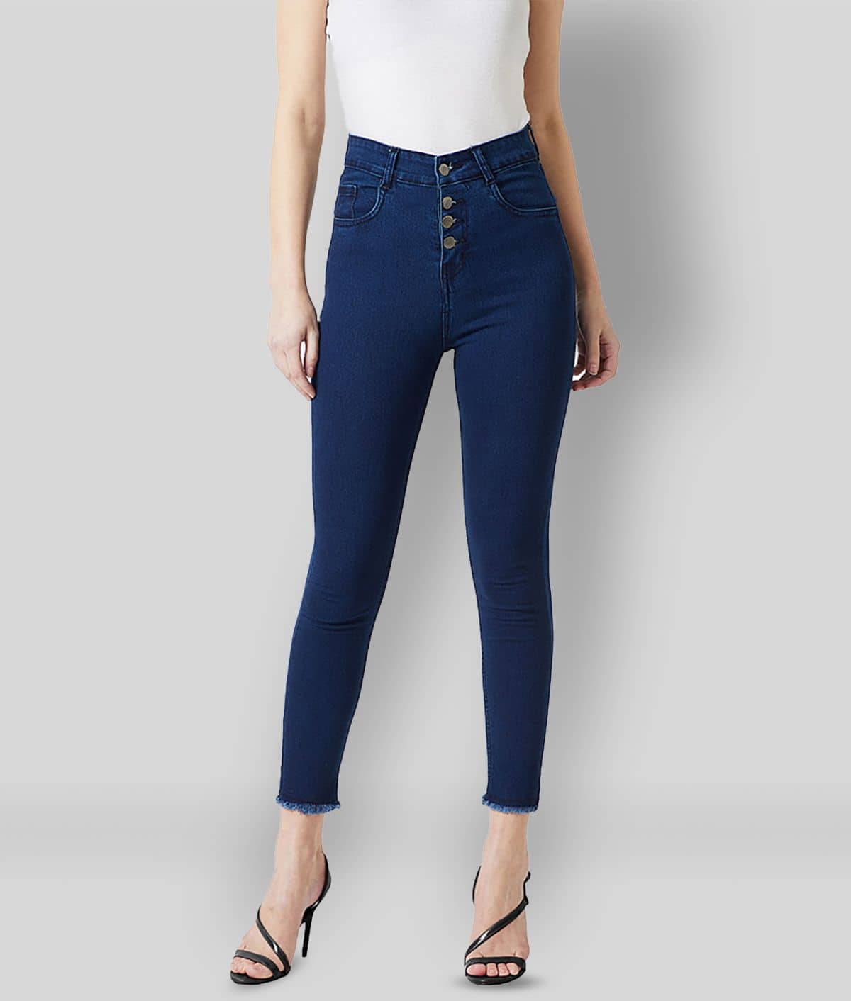 Miss Chase -  Navy Blue Denim Women's Jeans ( Pack of 1 ) - Jeans | Buy online on ZillyBuy