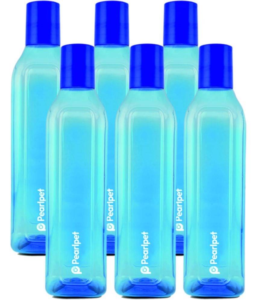     			PearlPet - Blue Water Bottle ( Pack of 6 )