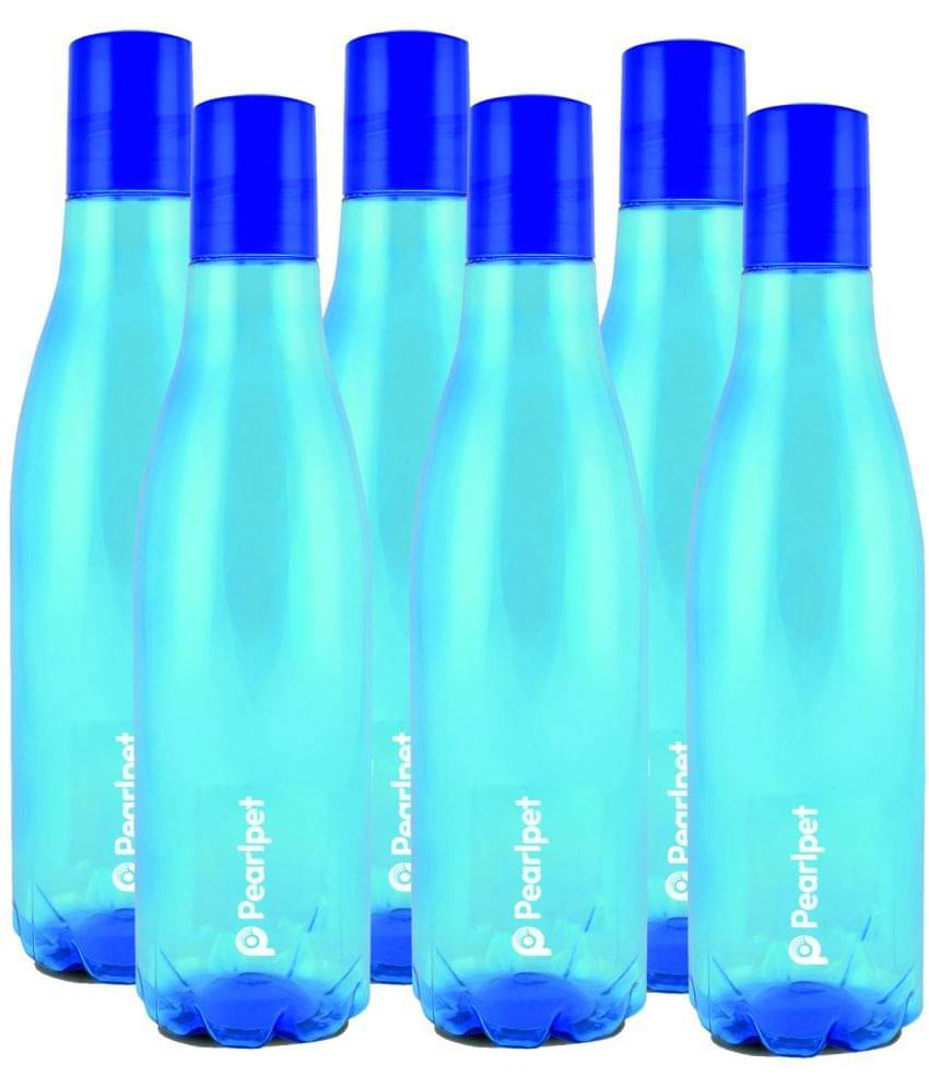     			PearlPet - Blue Water Bottle ( Pack of 6 )