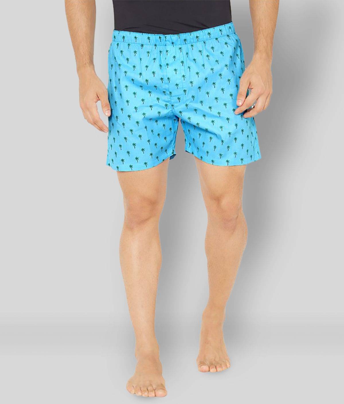 XYXX Pack of 2 Cotton Blend Men's Boxer- ( Blue )     			XYXX Pack of 2 Cotton Blend Men's Boxer- ( Blue )